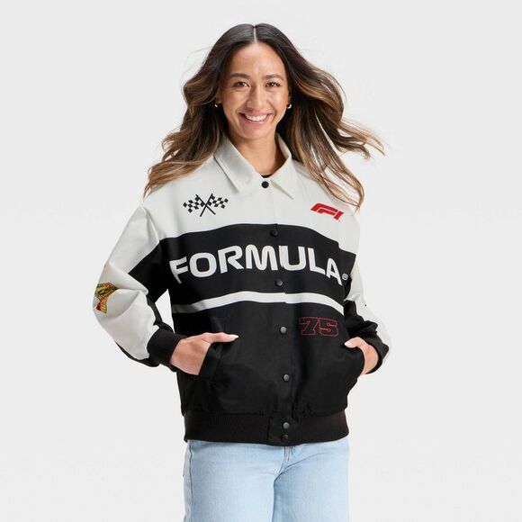 Formula 1 Jackets & Blazers - Formula 1 - Women's F1 Graphic Jacket - Black/White XL Black/White